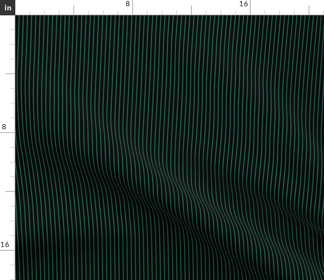 Pinstripe Dreams: Black & Green (1/4 in spacing)