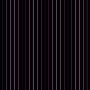 Pinstripe Dreams: Black & Dark Purple (1/4 in spacing)