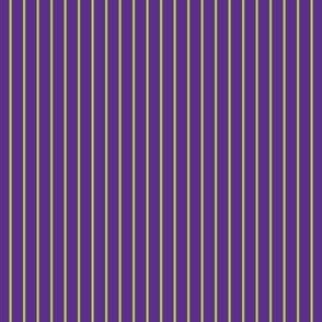 Pinstripe Dreams: Purple & Lime (1/4 in spacing)