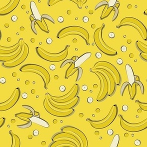 Banana Party // Normal Scale // Tropical Fruits //Yellow Banana Background // Banana Ideas