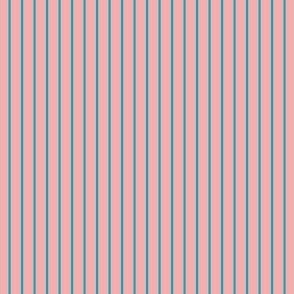 Pinstripe Dreams: Pastel Pink & Blue (1/4 in spacing)