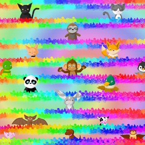 Play Mat Rainbow Animal Seek and Find2