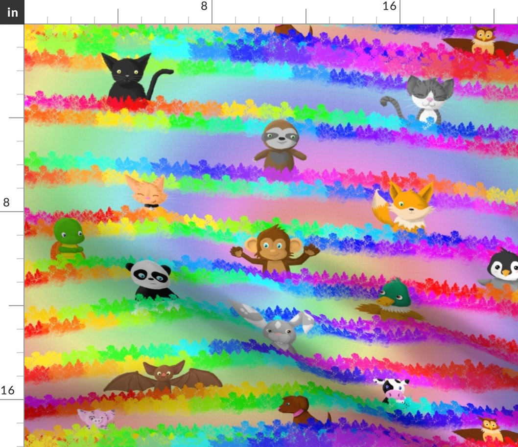 Play Mat Rainbow Animal Seek and Find2