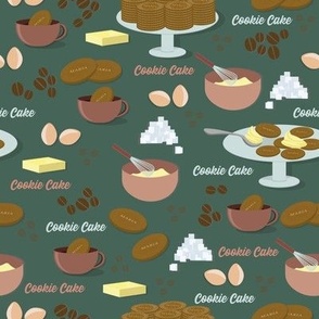 Cookie time/green background