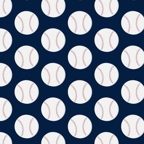 Baseball on blue background