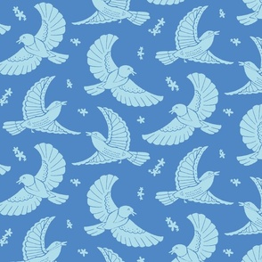 Joyful Birds [blue] large