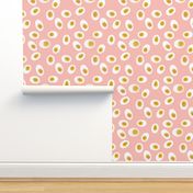 Deviled Eggs Pattern - Pink, Yellow, White