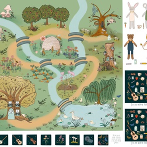Willowood Adventure Society Seek And Find Playmat With Cut and Sew Character Toys
