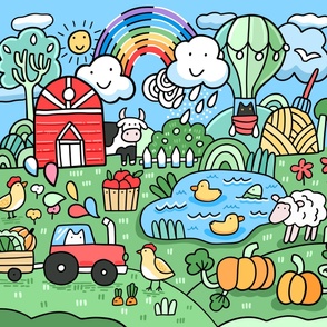 Farm play mat