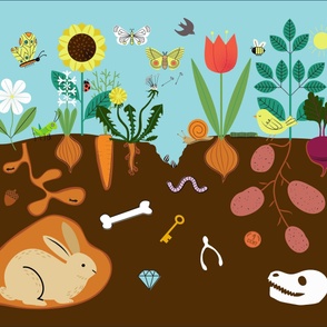 Who's in the Garden Playmat