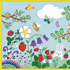 Summer meadow Play Mat