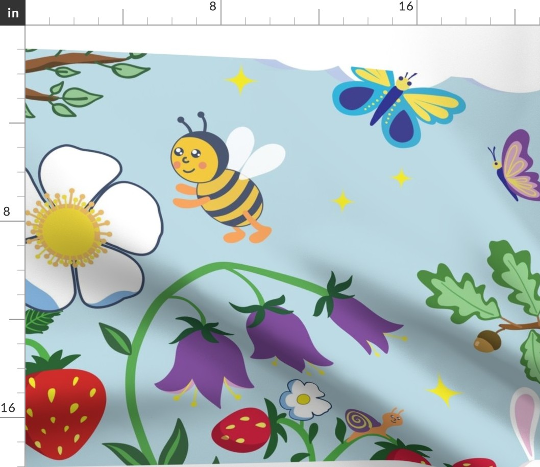 Summer meadow Play Mat