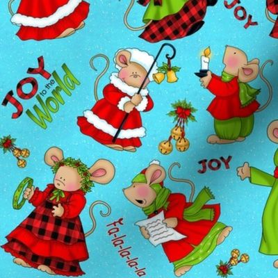 Singing Christmas Joy Mice