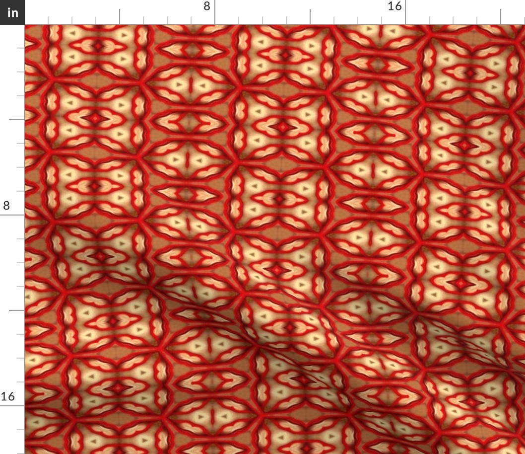 Red Thread on Handmade Paper