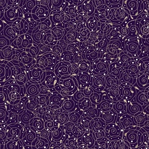 Golden Spirals--Deep purple