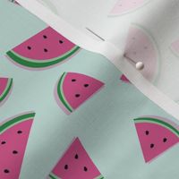 watermelon/green background 