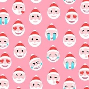 Santa Emojis - pink - LAD21