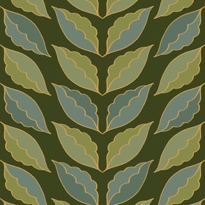 Cloisonne Leaves - large