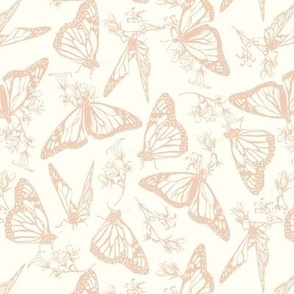 Fly My Butterfly - Medium Outline baby pink