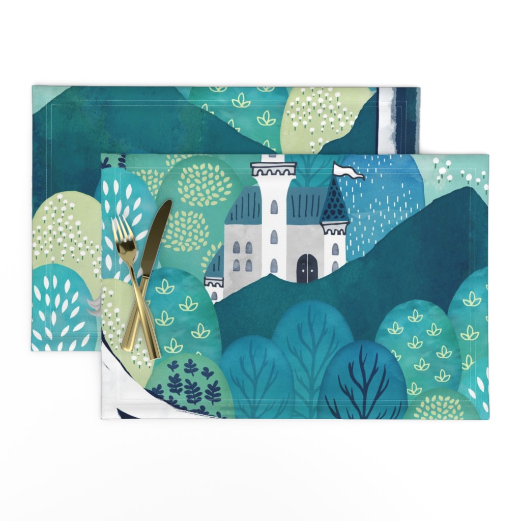 Find the magical creatures of the enchanted forest playmat - yard