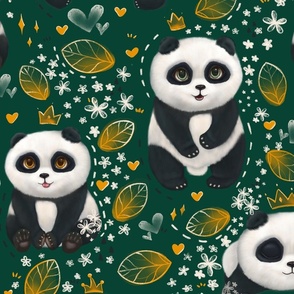 Whimsical panda (large)