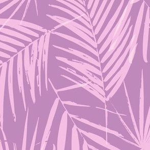 Palm leaves - Mauve