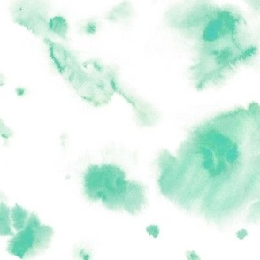 Mint watercolor dreams - ethereal painted texture - abstract watercolour stains a422-6