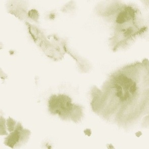 Artichoke green watercolor dreams - ethereal painted texture - abstract watercolour stains a422-15