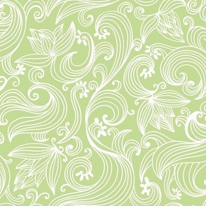 Rococo Swoosh bright green