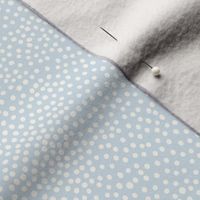 Small Dot Soft Blue and Cream 