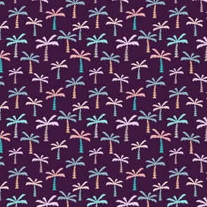 palms kids on purple