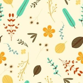 Retro Bugs summer pattern design
