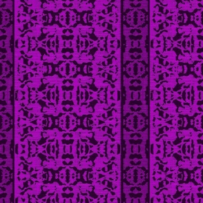 12" Purple/Black Faux Woven Ikat