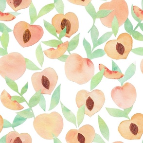 Watercolor Peaches