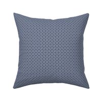 Starburst - Midcentury Modern Geometric Navy Blue Ditsy Scale