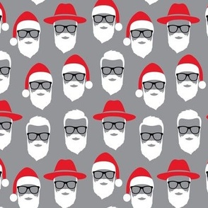 Hipster Santa - grey - LAD21