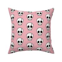 Cute Pink Halloween Skulls