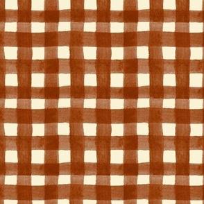 watercolor gingham spice