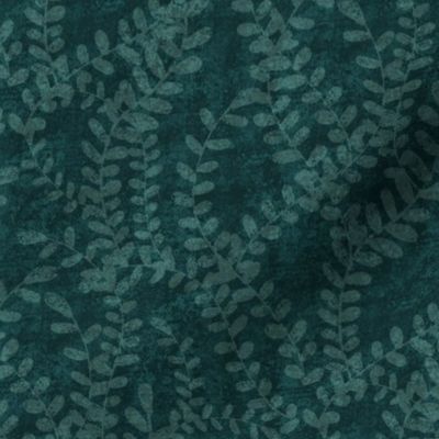 Seaweed on Dark Teal - Small Print