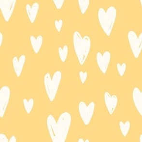 Gold heart pattern