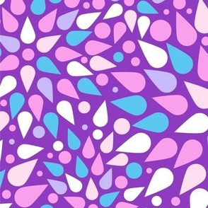 Colorful drop explosion abstract repeat pattern