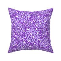 Purple drop explosion abstract repeat pattern