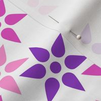 Geometric pink and purple stars repeat pattern