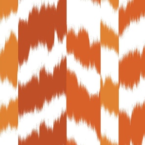 sheared ikat stripe in rich terracotta oranges vertical 200_