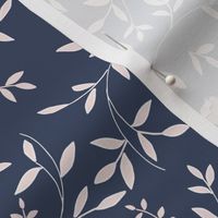 Floating Petals Navy 