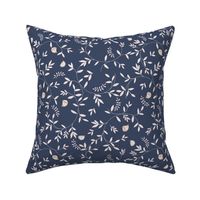 Floating Petals Navy 