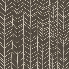 sketchy chevron - brown