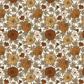 Marigolds From My Garden Pattern