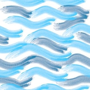 Ocean Waves Watercolor