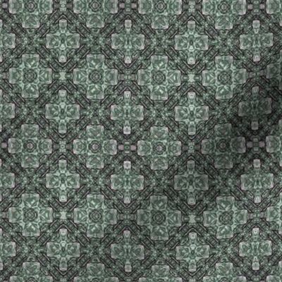 diamond cross lattice - jade